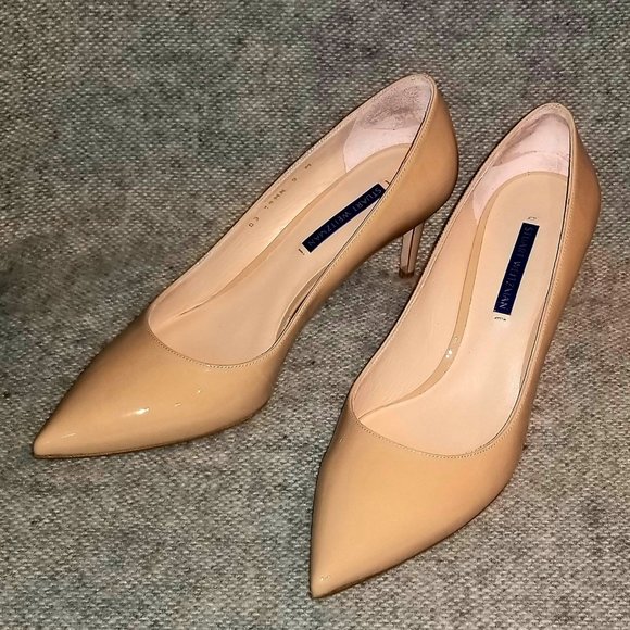 Stuart Weitzman Pump shoe beige/nude leather 9 new - Picture 14 of 16